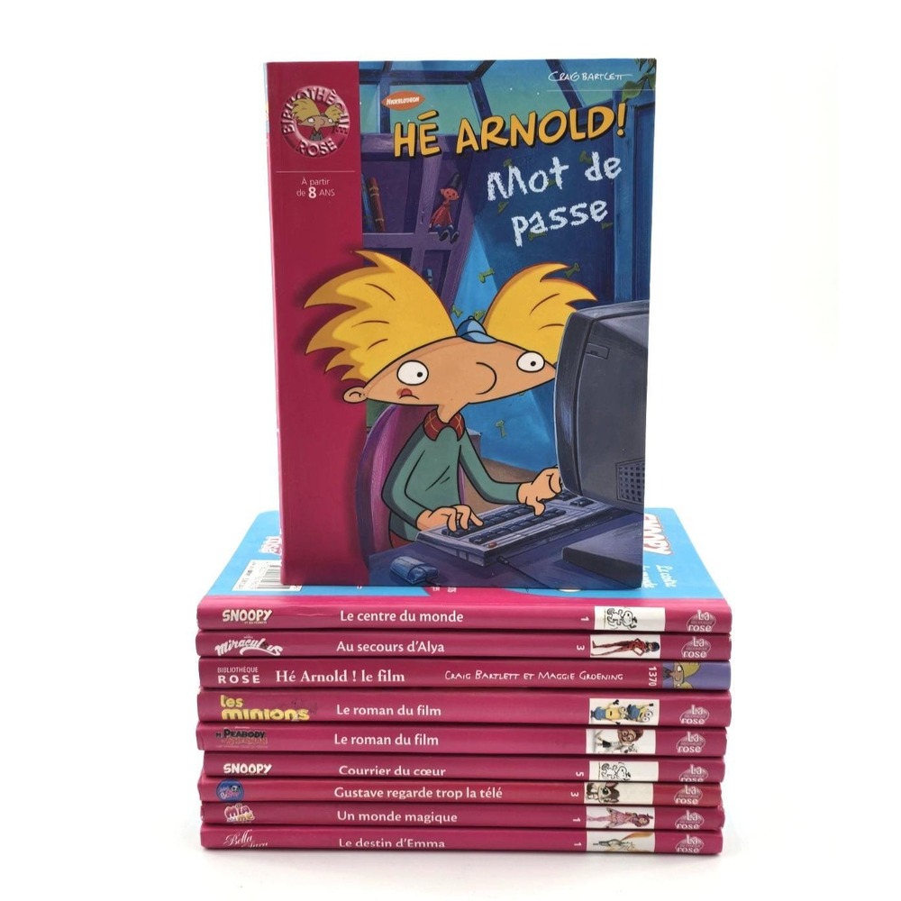 Lot de 10 Livres pour Ados – Bibliothèque Rose | Youth‎ French Novel Book Lot